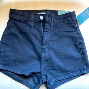 Highest rise black shorts